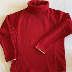 Lole - ladies Red soft cozy sporty long sleeve turtleneck